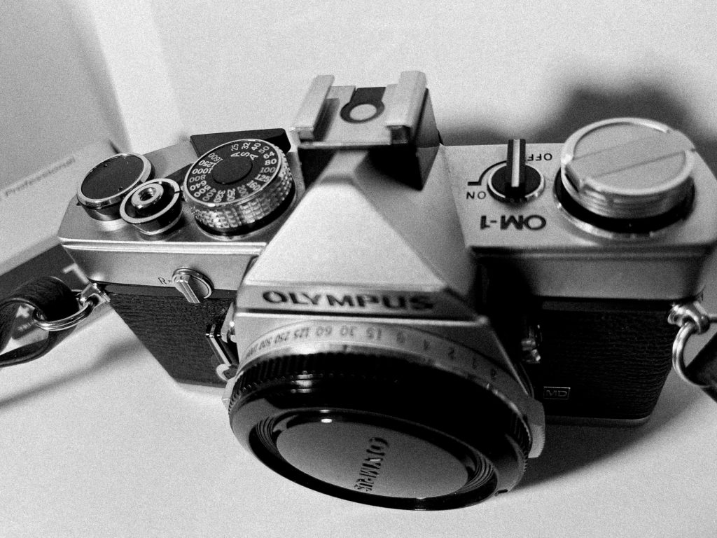 Olympus OM-1 top controls and shutter dial