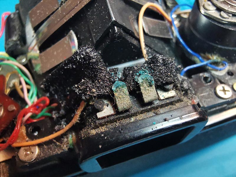 Olympus OM-1 prism foam degradation during service