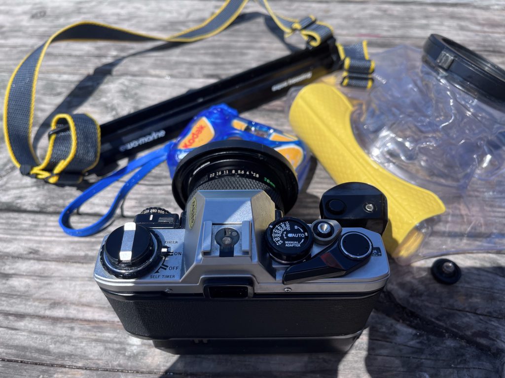 olympus om-10 with winder-ready for ewa marine housing